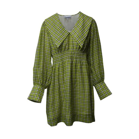 slim fit dress slacks Seersucker Check Ribbon Mini Dress main image 1